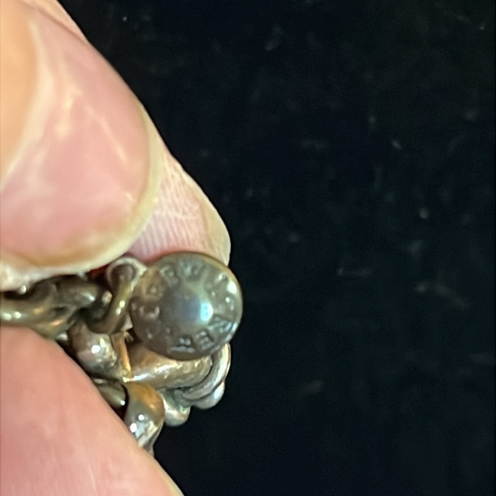 J Crew Elegant Orange And Silver Statement Neckla… - image 2